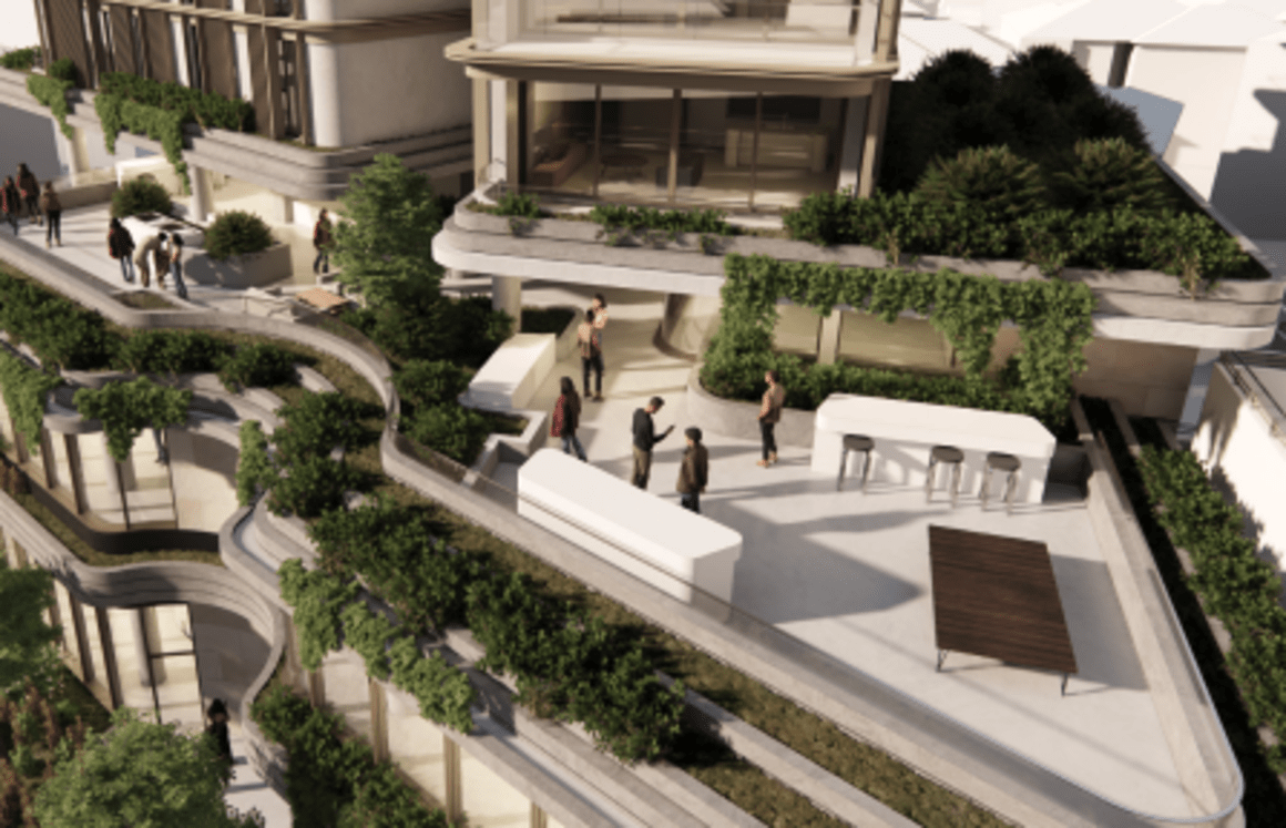 First look Chatswood off the plan apartment development...